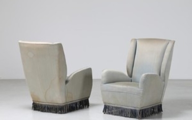 GIO' PONTI Pair of armchairs.