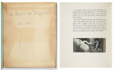 LOUŸS (P.) – LAURENS (P.-A.). Lêda ou la louange des bienheureuses ténèbres. Paris, Mercure de France, 1898, in-4°, broché, couverture imprimée.