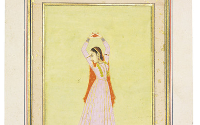 TWO PORTRAITS OF DANCING LADIES, AWADH, PROVINCIAL MUGHAL, NORTH INDIA, CIRCA 1780
