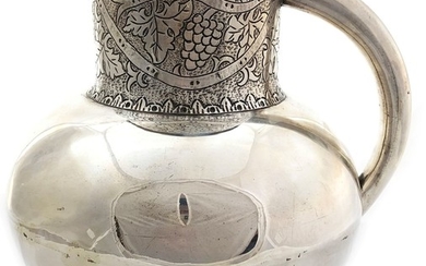 800 silver jug with handle, Art Deco, has Beautiful...