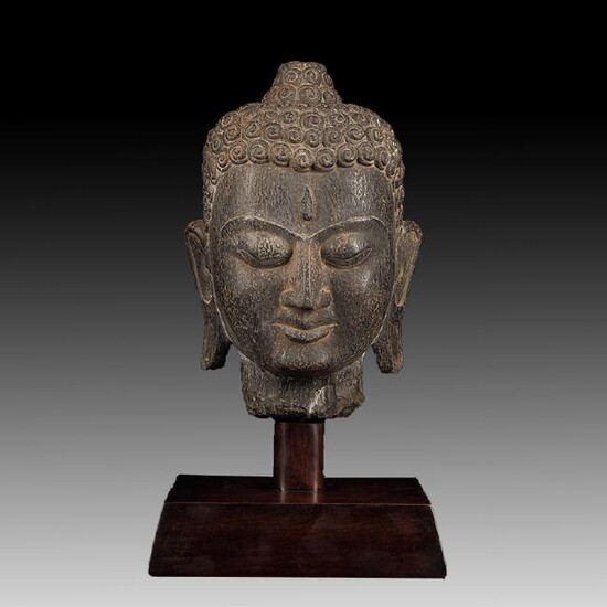 Chinese Antique Stone Buddha head