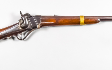 A .577 Calibre 1852 Sharps Rolling Block Rifle, 36ins bright...