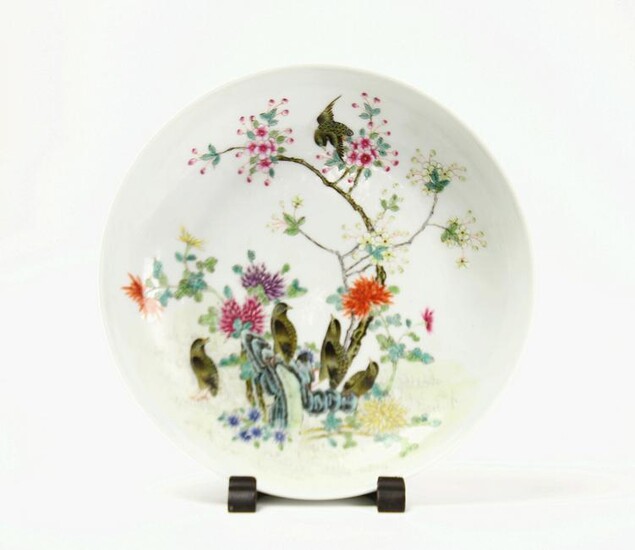 A Chinese Famille Rose Dish