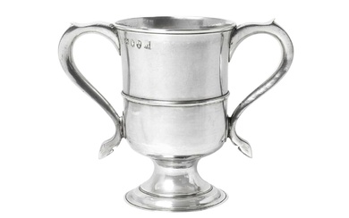 A George III Provincial Silver Two-Handled Cup by John Langlands and John Robertson, Newcastle, 1783