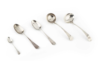 A George III silver old English pattern toy spoon, maker's...