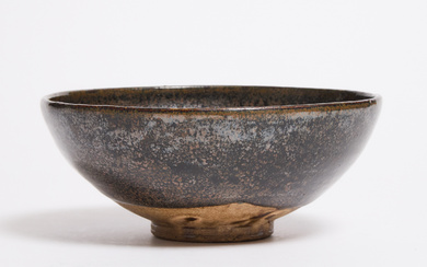 A Large Black-Glazed 'Oil Spot' Bowl, Yuan Dynasty, 13th Century