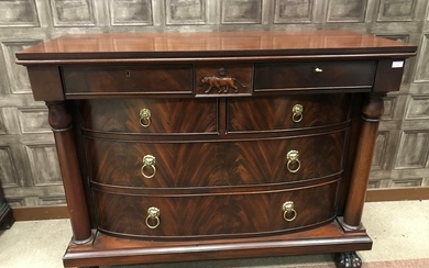 A MAHOGANY CHEST BY RALPH LAUREN