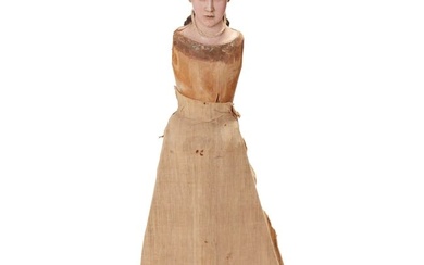 A Spanish Colonial santos cage doll