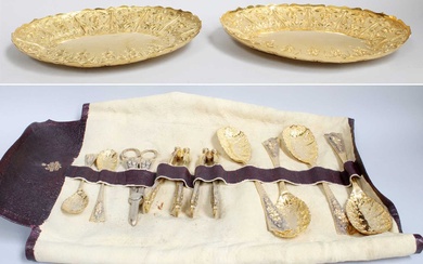 A Victorian Gilt-Plated Dessert-Service, by Martin Hall and Company, Sheffield,...