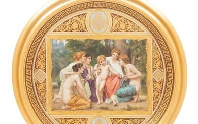 A Vienna Porcelain Charger Depicting Admiration after