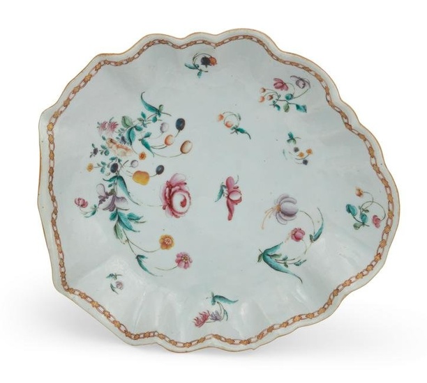 A large Chinese Export Famille Rose dish