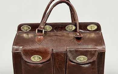 A leather bag, “Doctor's bag”, 20th century.