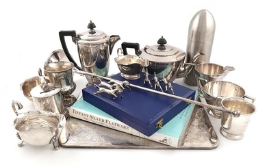 A mixed lot, comprising silver items: a Victorian...