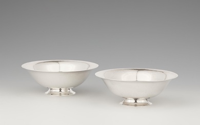 A pair of Copenhagen silver stembowls, no. 575
