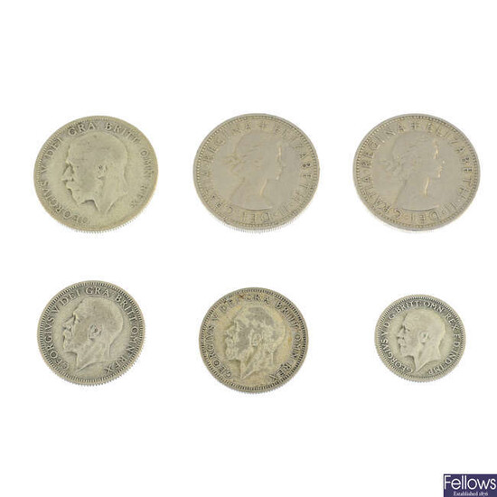 A quantity of British and world coins, base metal and silver. (lot).