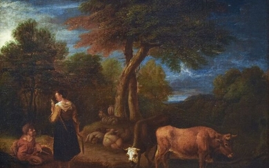 Adriaen van de Velde (1636-1672) - Herders met rustend vee