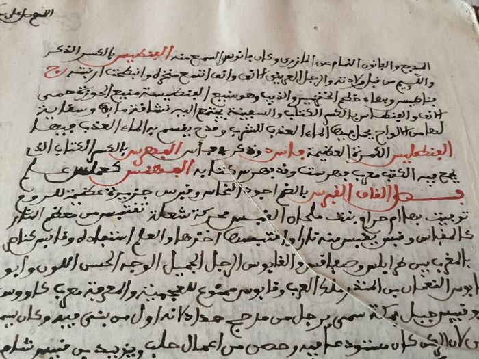 Al-Sahib Ibn Abbad (الصاحب بن عباد) - Part of Al-Muhait in the language المحيط في اللغة - 1711