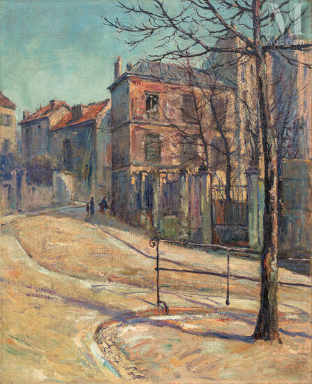 Alexandre ISAILOFF (Constantinople 1869-France 1996) Rue de Paris Huile sur...
