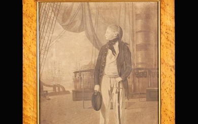An 18th Century Sepia Aquatint Engraving of 'His Royal Highness Prince William Henry' (later William