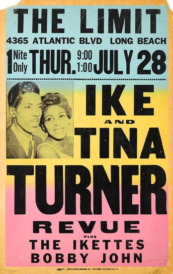 An Ike and Tina Turner The Limit Concert Poster