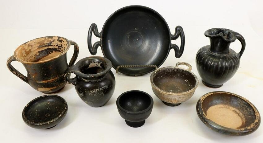 Ancient Greek Blackware Pottery