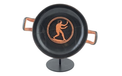 Ancient Greek Ceramic Superb Kylix depicting an Athlete With TL Test and Günter Puhze Certificate