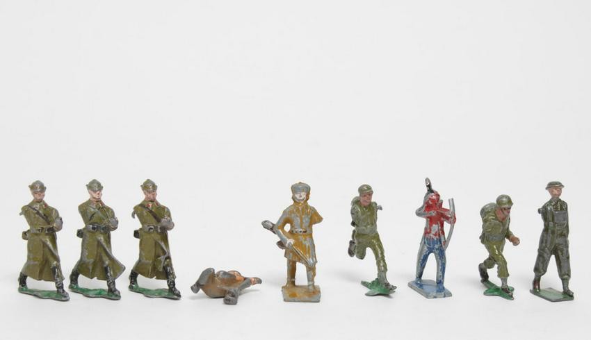 Antique Militaria Lead Toy Figures, 9