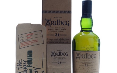 Ardbeg 21 years old Committee Reserve - Original bottling - b. 2001 - 70cl