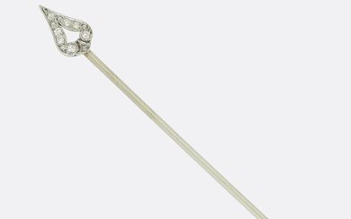 Art Deco Diamond Stick Pin