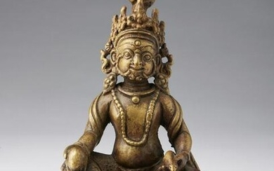 Arte Himalayana A bronze figure of Jambhala Nepal