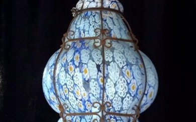 Attribuito alla fornace Ferro - Hanging lamp, Lantern, Murano