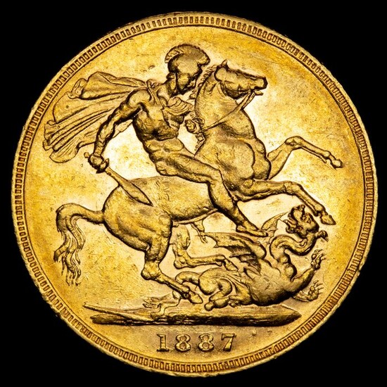 Australia - Sovereign 1887-M (Melbourne) - Queen Victoria (1837-1901)- Gold