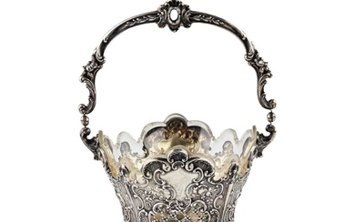 Austrian, silver bowl for sweets from 1867-1872, in the neo-Rococo...
