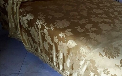 Bedspread 270 x 240 cm - Satin, Silk - Early 20th century