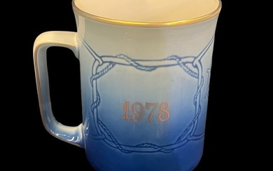 Bing & Grondahl Porcelain Coffee Mugs, Five 1978 and One 1979