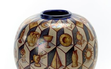 Bottega Vignoli Globular vase in matt glazed ceramic