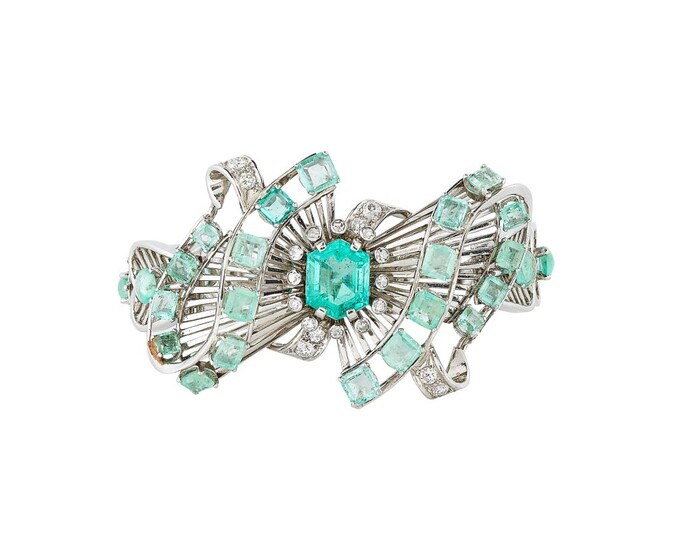 Bracelet émeraudes et diamants | Emerald and diamond bracelet