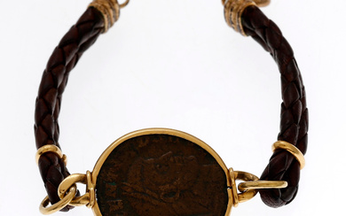 Bracelet with coin.
