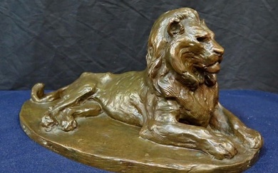 Bronze Recumbent Lion