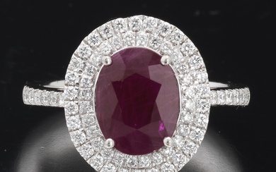 Burmese Ruby and Diamond Ring, GIA Report