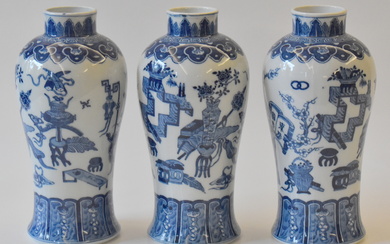 CERAMICA-Cina n.3 vasi in porcellana bianca e...