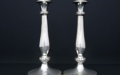 Candlestick (2) - .813 silver, 13 loth - Austria-Hungary - 1845