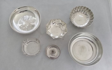 Candy dishes , Bowl (6) - .800 silver - Italy - Late 20th century