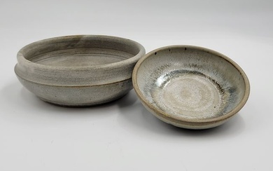 Ceramic Wheel Thrown Bowl and Plate