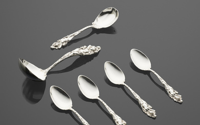 Charles A. Bennett for Reed & Barton Collection of Love Disarmed flatware and serving articles
