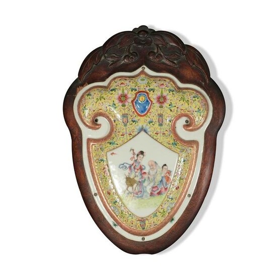 Chinese Famille Rose Wall Decoration, Republic