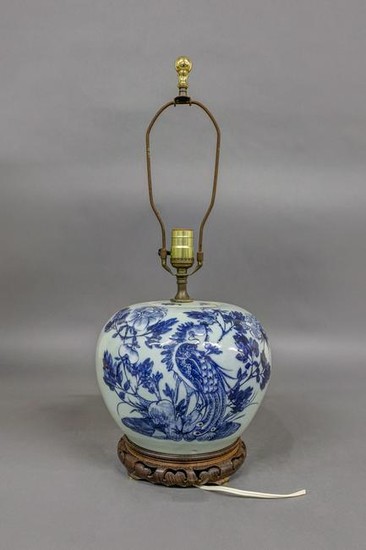 Chinese Ginger Jar Lamp
