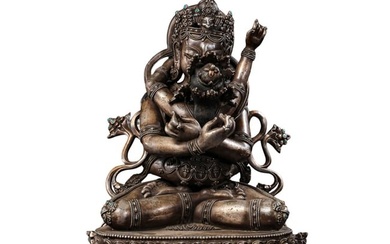 Chinese Qing Dynasty Gilt-Bronze Seated Buddha