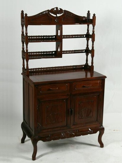 Chinese Rosewood Cabinet with Removable Shelving, Late