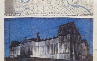 Christo, born 1935, Wrapped Reichstag, color offset,...